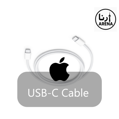 کابل شارژر اصلی iPhone 15 با اتصال USB-C به Lightning و کیفیت ساخت بالا
